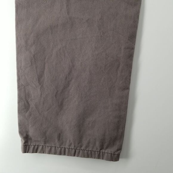 Next Pants Womens Grey 32 Button Closure Straight Leg Mid Rise 100% Cotton - Picture 8 of 13